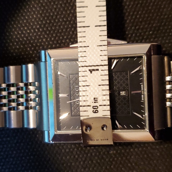 Gucci G-Timeless Black Rectangle Watch - EUC - Picture 13 of 14